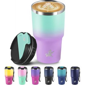 Kalanka-Tasse Isotherme 20oz, Mug Isotherme Cafe To-Go, Tasse Thermique &iquest;&iquest;Tanche En Acier Inoxydable, 6h Chaud Et 8h Froid, Thermique Pour Les Boissons Chaudes Et Froides, L'eau Et Le Th&iquest;&iquest; - Neuf