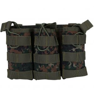 Pochette Molle A Triple Ouverture Pour Chargeur, Sac Militaire Pour Gilet, Accessoire D'exterieur (Dw) - Neuf
