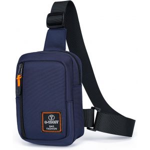 RFCBC-Sling Sac de Poitrine Pochette Travel Cartable Porté, Sacoche Bandouliere Sacs Antivol en Bandoulière Epaule Portefeuille à Dos de Tactique pour Homme Femme - Neuf