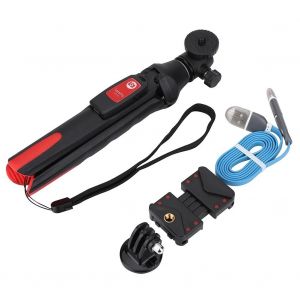 Monopode T&eacute;lescopique En Alliage D'aluminium Portable Tr&eacute;pied Bluetooth Perche &Agrave; Selfie Pour Smartphone - Neuf