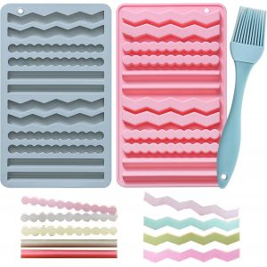 Ayuhr-Lot De 2 Tapis De Cuisson En Silicone Pour Friandises Pour Chien, Bâtonnets À Mâcher, Pour Biscuits Pour Chien, Tapis De Cuisson Pour Biscuits Et Friandises Pour Chien, Sans Bpa - Neuf