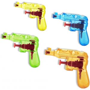 Kal-Paquet De 4 Pistolet &Agrave; Eau Pour Enfants, Plongeur De Jet D'eau, Jouet De Jet D'eau, Jouet De Plage De Piscine D'&eacute;t&eacute;, Jet En Plastique Sp&eacute;cial Pour La F&ecirc;te Des Enfants - Neuf