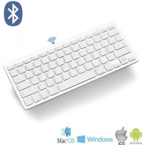 clavier sans fil bluetooth azerty,compatible mac,fran&ccedil;aise wireless Ultra Mince Pour Tous Appareils iOS, iPad,-Android-PC-lap S065E - Neuf