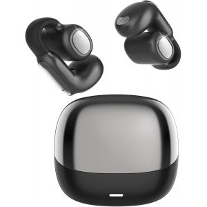 Open Ear Écouteurs Bluetooth à Clip pour Le Sport, Ecouteurs Bluetooth sans Fil Sport avec Réduction de Bruit ENC, IPX5 Étanche, 80h Autonomie en Veille, Charge USB-C - Neuf