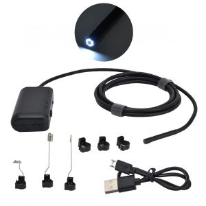 HJLIAN Camera d'inspection endoscopique HD 6 LED 5,5 mm sans fil WiFi IP67 etanche pour l'industrie - Neuf