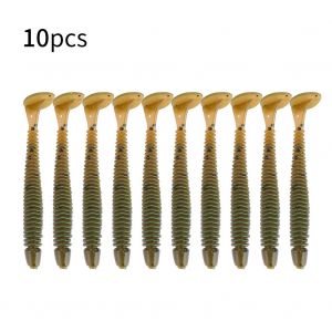 Lot De 10 Leurres Artificiels En Plastique Souple De 5 Cm Pour Poissons, Appats Pour Vers, Larves, Accessoires Pour Materiel De Peche A - Neuf