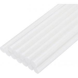 Bâtonnets de Colle Chaude Mini pour Pistolet à Colle 0,27 Pouce x 8 Pouces Blanc 12Pcs - Neuf