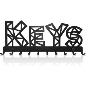 porte-clés mural porte-clés Sweet Home clés décoratif (10 crochets) patère en métal pour façade D - Neuf