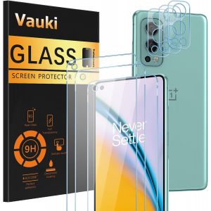 JGD-3 pi&egrave;ces en verre tremp&eacute; pour OnePlus Nord 2 5G avec 3 cam&eacute;ras de protection, duret&eacute; 9H, anti-rayures, sans bulles, &eacute;cran ultra HD compatible avec OnePlus Nord 2 5G,6,43 - Neuf