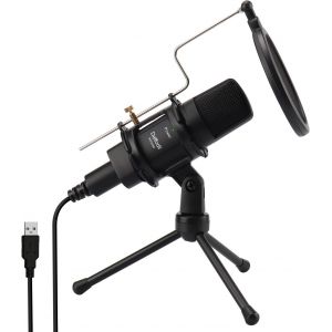 ChenQuanSarl-Mcp200 - Micro Condensateur Usb Omnidirectionnel Avec Trépied Et Filtre Anti-Pop - Microphone Pc Mac Professionnel Avec Pied Enregistreur Podcast Gamer Studio Stream Ordinateur Asmr - No - Neuf