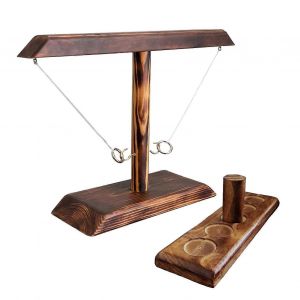 Jeu De Lancer D'anneaux, Crochet De Table En Bois Pour Enfants, Divertissement Interieur Et Exterieur - Neuf