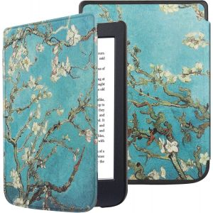 GUOP-Kobo Nia 6 Étui De Protection Ultra Fin Avec Fonction Veille/Réveil Automatique Pour Liseuse Kobo Nia 6" Version 2020-Apricotflower - Neuf