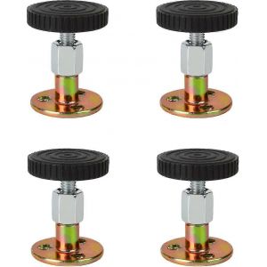 4 Pcs Cadre De Lit Anti-Secousse Pour Stabilisateur De Canapé-Lit,Noir (46-64 Mm) - Neuf