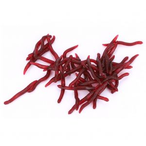 Leurre De PêChe 4cm Insectes Souples Faux Vers De Terre AppâTs De Mer Leurres De Vers De Sang AppâTs Artificiels 50 PièCes - Neuf