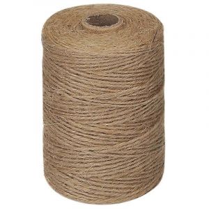 200 M / Rouleau 2mm Ficelle De Jute Naturelle &Eacute;paisse Ficelle Marron Pour La Maison Jardinage Plante Photo Cintre Industr - Neuf