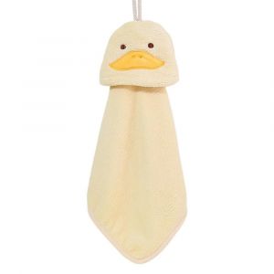 Serviette À Main Suspendue En Forme De Dessin Animé,1 Pièce,Serviette De Cuisine En Corail Doux,Mignonne Pour Enfants Et Bébés,Serviette De Bain À Séchage Rapide.D - Neuf