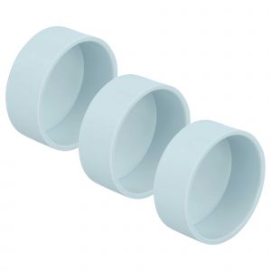 vhbw 3x Bouchon de tuyau pour aspiration centrale, int&eacute;rieur, 50,8mm de diam&egrave;tre / pour tuyau rond 2 - Neuf