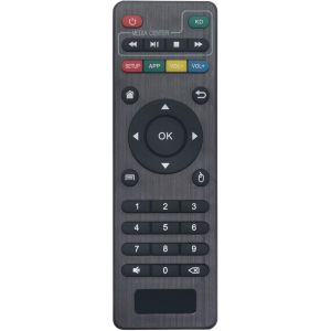Replacement Remote Control Suitable For X-96 Mini Smart Tv Box Android 11 Amlogic S905W2 Quad Core 2.4Ghz Wifi 1G8G Dual 4K Hd Set-Top Box Media Player, Puersit Android 10.0 Tv Box, X-96 X96W X9-6Q - Neuf