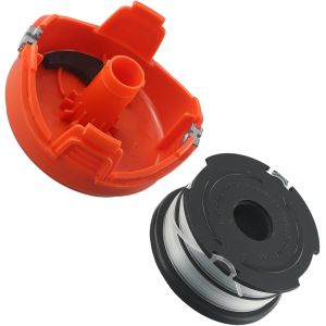 MEVRONISSHOP-Bobine de fil et capuchon de rechange pour d&eacute;broussailleuse Black & Decker GL Series mod&egrave;les 315 350 650 337SB 546SC 650SBC 651SB 652 653 65 656 660 670 compatible - Neuf
