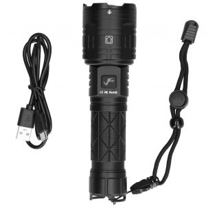 Hjlian Lampe Torche Led A Chargement Usb, 16 Cours, 5 Niveaux D'eclairage, 2 Modes, Eclairage De Camping Pour Urgences En Exterieur - Neuf