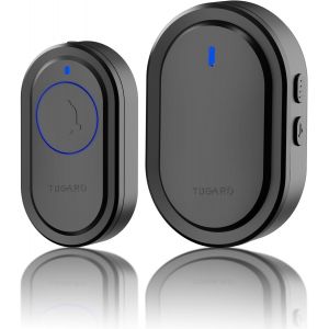 Sonnette Sans Fil, Enfichable Sans Fil Dans La Plage De 500 Pieds Avec 40 Cloches, Réglage Du Volume À 5 Niveaux Et Indicateur Led, Facile À Installer Dans La Maison Et L'Appartement, La Villa, Le - Neuf