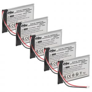 vhbw 5x Batterie compatible avec Ingenico Link 2500 lecteur de carte, NFC Smart Card Reader (1200mAh, 3,7V, Li-polym&egrave;re) - Neuf