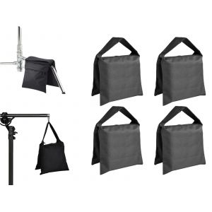 Lot de 4 sacs de sable vides pour bras articul&eacute; de studio photo - Neuf