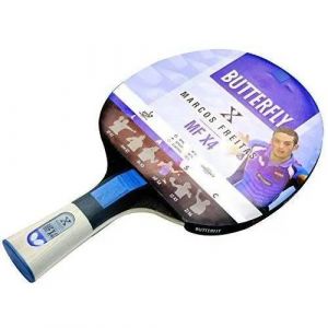 Raquette De Tennis De Table - Butterfly - Marcos Freitas - Noir/Rouge - Taille Compl&egrave;te - 1,8 Mm - Neuf