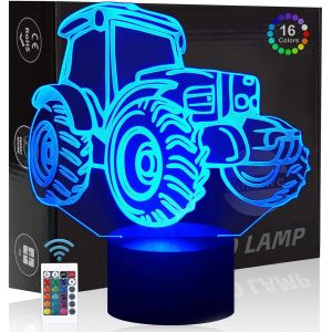 Gymnastique Yoga 3d Illusion Veilleuse Jouets,Décor De Maison Led Lampe De Chevet Table,Tactile & Télécommander 16 Couleurs,Cadeau D'anniversaire De Noël Pour Filles Enfants Amis Et Famille - Neuf