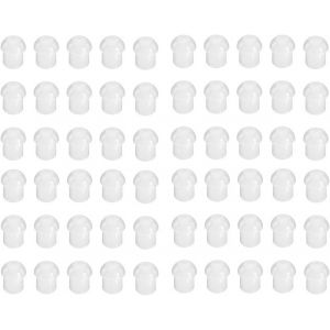 LORANKA-Lot de 60 embouts de rechange en caoutchouc de silicone blanc champignon pour tube acoustique radio / oreillette pour Motorola Baofeng Kenwood Midland Yaesu Cobra Icom HYT - Neuf