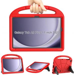 Enfants Étui Pour Samsung Galaxy Tab A9 Plus 11"" 2023, Résistant Aux Chocs Pour Tablette Samsung A9+ Plus Avec Poignée Support Pour Tablette Samsung Galaxy A9 Plus(Sm-X210/X216/X218) -Rouge - Neuf