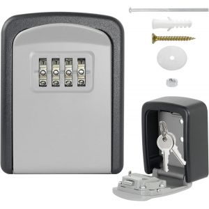 CHECARZHN--NO1-Coffre-Fort À Clés Avec Code À 4 Chiffres - Boîte À Clés Résistante Aux Intempéries Pour L'Extérieur - Petit Rangement De Clés - Neuf