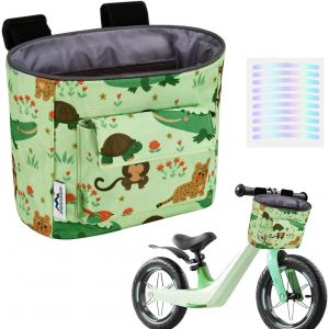Sacoche De Guidon De Vélo Pour Enfant Avec Bandoulière Amovible,Panier Avant De Vélo D'enfant,Sac De Guidon Coloré Pour Trottinettes,Vélos D'équilibre,Tricycles.[S95] - Neuf