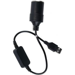 VornixorSarlshop-C&acirc;ble convertisseur femelle pour prise allume-cigare, pour accessoires auto, cam&eacute;ra embarqu&eacute;e, GPS et batterie externe - Neuf