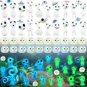 MEVRONISSHOP-40 Pi&egrave;ces Lumineux Elfes R&eacute;Sine, D&eacute;coratives Lumineux Arbre Elfes Figurines, Princesse Mononoke, Figurines Fant&ocirc;mes Lumineuses, Mini Princesse d&eacute;coration Jardin, pour Les D&eacute;corations Jar - Neuf