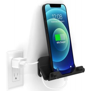 MDY-Support de téléphone Mural - Support de téléphone de Salle de Bain sans perçage Support de Station d'accueil pour téléphone et Tablette, télécommande pour Cuisine, Salle de Bain, Bureau - Neuf