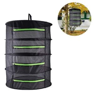 Filet De Séchage Pour Plantes En Maille Noire 4/6 Couches ¿ Pliable, Imperméable, Anti-Insectes, Installation Facile Pour Herbes, Fleurs Et Légumes - Neuf
