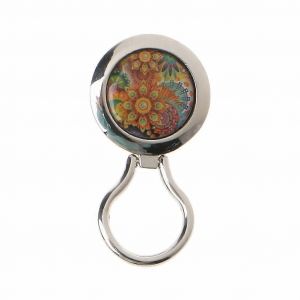 Simple Lunettes Magn&eacute;tiques Porte-Badge Round Heart Crystal Broche Bijoux Pin Cadeau - Neuf