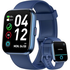 Montre Connect&eacute;e Femme Pour Samsung, Iphone, Android, 1.8"" Smartwatch Avec Appel Bluetooth, Voix De L'Ia, Alexa Int&eacute;gr&eacute;e, Smartwatch Moniteur, Calories, Ip68 Montre Intelligente, Podometre - Neuf
