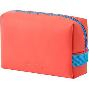 MAA-LEUCHTBOX Petite trousse de toilette étanche pour femme - Sac de toilette - Sac de maquillage en cuir PU - Couleur vive, rouge (Rouge) - LB00607 - Neuf