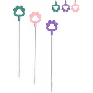 Chenquansarl-Lot De 3 S À Paille En Acier Inoxydable Extra Longues Pour Nettoyer Les Canalisations, Les Gobelets, Les Bouteilles Et La Paille - Neuf