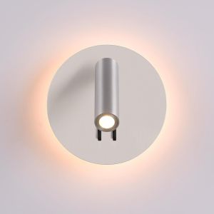 Applique Murale Led Avec Interrupteur 3w L Use De Chevet Murale 3w 3000k Blanc Chaud Lampe De Chevet Murale Avec L Use Pour Chambre Salon Couloir H&ocirc;tel,Argent,Aluminium - Neuf