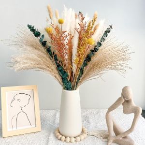 Pampa S&eacute;ch&eacute;es Naturelles D&eacute;coration,75 Pi&egrave;ce Bouquet Fleurs S&eacute;ch&eacute;es Pampa Fleurs de D&eacute;coration Boho Decoration pour Maison,Mariage,Chambre,Vacances,f&ecirc;te.[S310] - Neuf