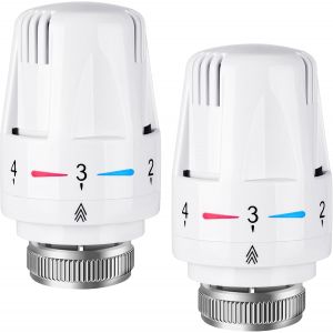 JEXNOVASHOP-Flintronic 2pcs T&ecirc;te de radiateur thermostatique, T&ecirc;te thermostatique, raccord M30 x 1,5,T&ecirc;te thermostatique Intelligente pour Thermostat Intelligent et Pack Chauffage collectif - Neuf