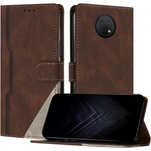 Kal-Étui Pour Nokia G10/G20/G30, Housse En Cuir Pu Avec [Protection Antichoc Tpu] [Fonction Support] [Porte-Cartes ] Antichoc Magnétique Coque Pour Nokia G10 - Marron - Neuf