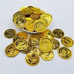 Lot De 100 Fausses Pièces D'or Pirates Pour Enfants, Idéales Pour Les Déguisements, Les Jeux D'argent, Les Bas De Noël, Ou Pour Les Cadeaux De Fête, Sur Le Thème De La Chasse Au Trésor Pirate. - Neuf
