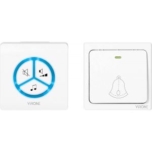 LETNERNY-Wayo Ac Sonette Sans Fil Exterieure Sans Pile Etanche 25 Sonneries Signalisation Optique Et Audio 230V - Neuf