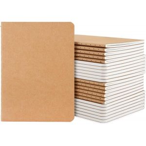 Carnet A6 Pointillé - 24 Pièces Cahier De Note A6-10x14cm Dotted Notebook - 100g/M² Papier Pointillé Bloc Note - 60 Pages Kraft Carnet De Notes - Marron Carnet De Voyage Dessin - Neuf
