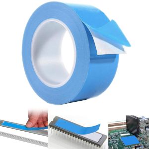 Ruban Adh&eacute;sif Conducteur Thermique, Ruban Adh&eacute;sif Thermique Double Face, 25M &times; 20Mm Thermal Adhesive Tape, Double Sided Thermal Ad - Neuf