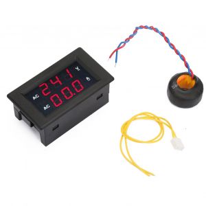 Voltmetre a affichage numerique LED AC 100 300 V, amperemetre 0-50 A (rouge) - Neuf